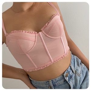Light Pink Corset Bustier 